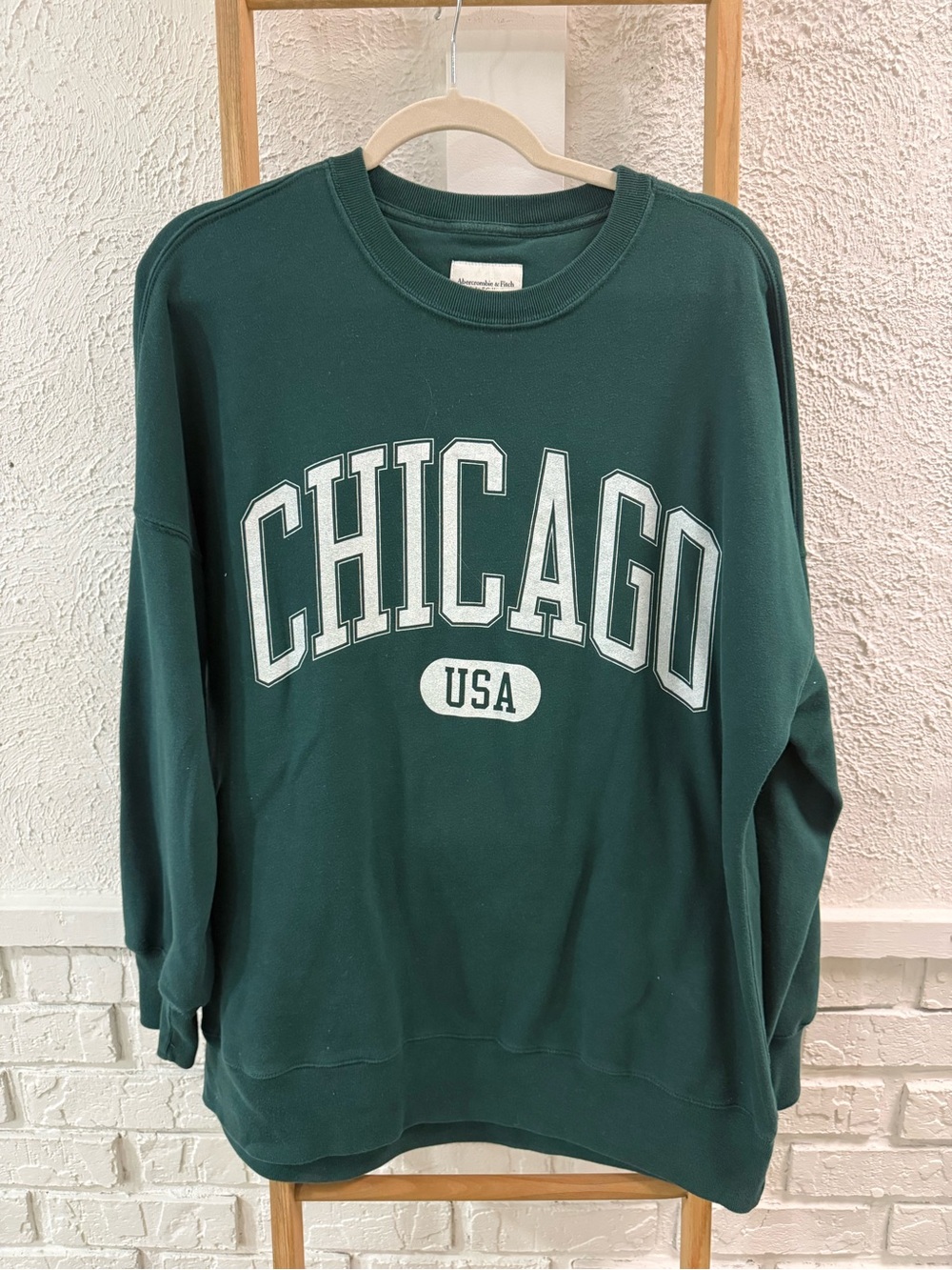 Abercrombie & Fitch Teal Green Crewneck Sweatshirt